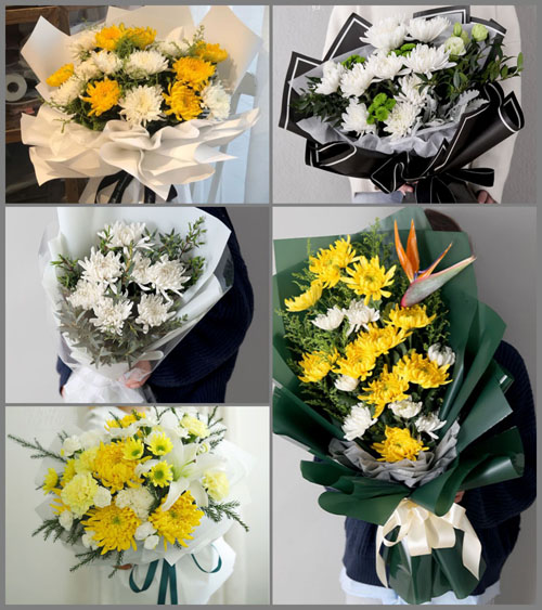 新疆伊犁州巩留县白事花束代送